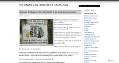 Desktop Screenshot of delhizoo.wordpress.com