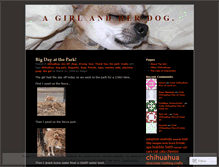 Tablet Screenshot of knucklesthechihuahua.wordpress.com