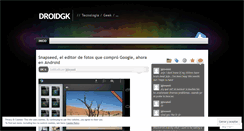 Desktop Screenshot of droidgk.wordpress.com