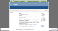 Desktop Screenshot of icucourses.wordpress.com