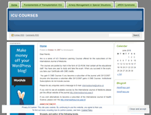Tablet Screenshot of icucourses.wordpress.com