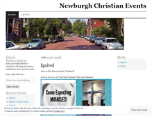 Tablet Screenshot of newburghchristianevents.wordpress.com