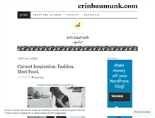 Tablet Screenshot of erinbaumunk.wordpress.com