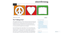 Desktop Screenshot of aimeeleesang.wordpress.com