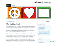 Tablet Screenshot of aimeeleesang.wordpress.com