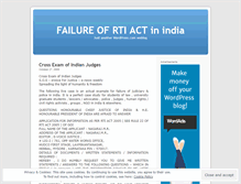 Tablet Screenshot of indiafailureofrtiact.wordpress.com