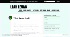 Desktop Screenshot of leahlevac.wordpress.com