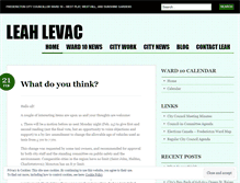 Tablet Screenshot of leahlevac.wordpress.com