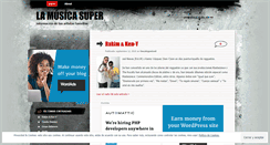 Desktop Screenshot of lamusicasuper.wordpress.com