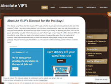Tablet Screenshot of absolutevip.wordpress.com