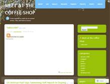 Tablet Screenshot of meetatthecoffeeshop.wordpress.com