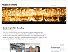 Tablet Screenshot of allisonvidug.wordpress.com