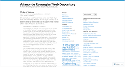 Desktop Screenshot of alianorderavenglas.wordpress.com
