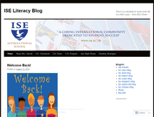 Tablet Screenshot of iseliteracy.wordpress.com