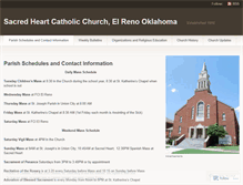 Tablet Screenshot of elrenosacredheart.wordpress.com