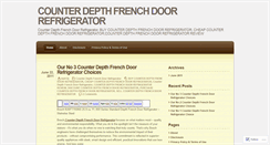 Desktop Screenshot of counterdepthfrenchdoorrefrigerator.wordpress.com