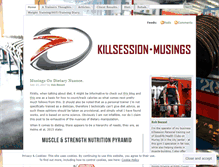 Tablet Screenshot of killsessionmusings.wordpress.com