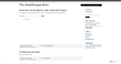 Desktop Screenshot of adoptshoppe.wordpress.com