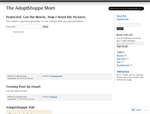 Tablet Screenshot of adoptshoppe.wordpress.com