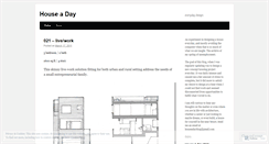 Desktop Screenshot of houseaday.wordpress.com