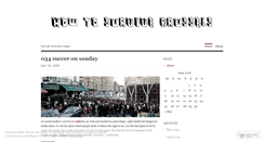 Desktop Screenshot of howtosurvivebrussels.wordpress.com