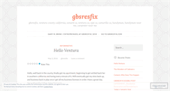 Desktop Screenshot of gbsresfix.wordpress.com