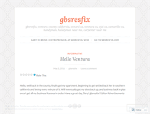 Tablet Screenshot of gbsresfix.wordpress.com