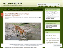 Tablet Screenshot of ecoadventurer.wordpress.com