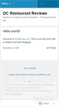 Mobile Screenshot of ocrestaurantreviews.wordpress.com