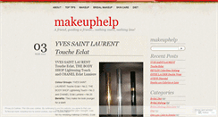 Desktop Screenshot of makeuphelp.wordpress.com