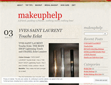 Tablet Screenshot of makeuphelp.wordpress.com