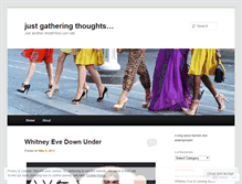 Tablet Screenshot of justgatheringthoughts.wordpress.com