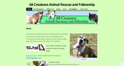 Desktop Screenshot of allcreaturesrescue.wordpress.com