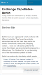 Mobile Screenshot of exchangecapelladesberlin.wordpress.com