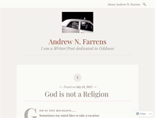 Tablet Screenshot of andrewnfarrens.wordpress.com