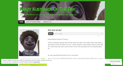Desktop Screenshot of krazykustomeroftheday.wordpress.com