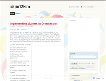 Tablet Screenshot of jin12kim.wordpress.com