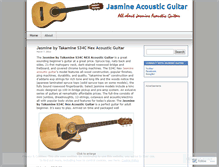 Tablet Screenshot of jasmineacousticguitar.wordpress.com