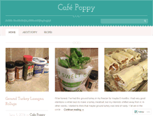 Tablet Screenshot of cafepoppy.wordpress.com