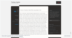 Desktop Screenshot of fantasyapples.wordpress.com