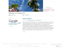 Tablet Screenshot of glimtarursannasliv.wordpress.com