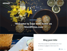 Tablet Screenshot of amuali.wordpress.com
