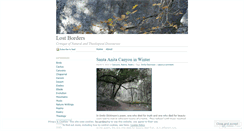 Desktop Screenshot of lostborders.wordpress.com