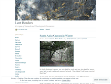 Tablet Screenshot of lostborders.wordpress.com