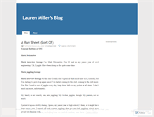 Tablet Screenshot of millerlauren.wordpress.com