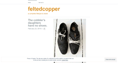 Desktop Screenshot of feltedcopper.wordpress.com