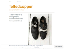 Tablet Screenshot of feltedcopper.wordpress.com