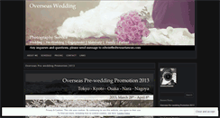 Desktop Screenshot of overseaswedding.wordpress.com