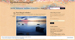 Desktop Screenshot of fighttolivelivetofightcf.wordpress.com