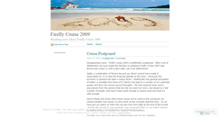 Desktop Screenshot of fireflycruise.wordpress.com